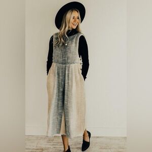 Free People Boho Woven Cotton Moab Jumper size Small